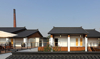 江苏昆山锦溪祝家甸民宿真火壁炉案例