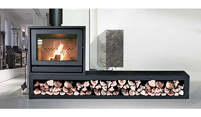 新款上市！现代简约风格燃木真火壁炉-F900