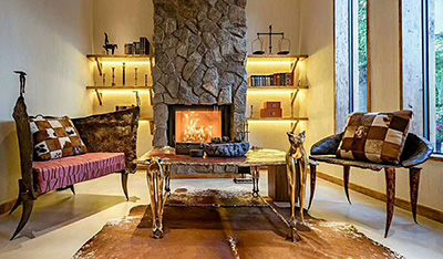 云南大理云途客栈F1000L真火壁炉案例