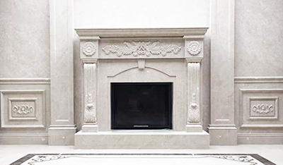 云南丽江别墅嵌入式真火壁炉-F1000L