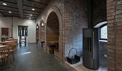 北京延庆民宿真火壁炉