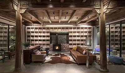 圣罗曼燃木真火壁炉案例&mdash;杭州三禾别院民宿